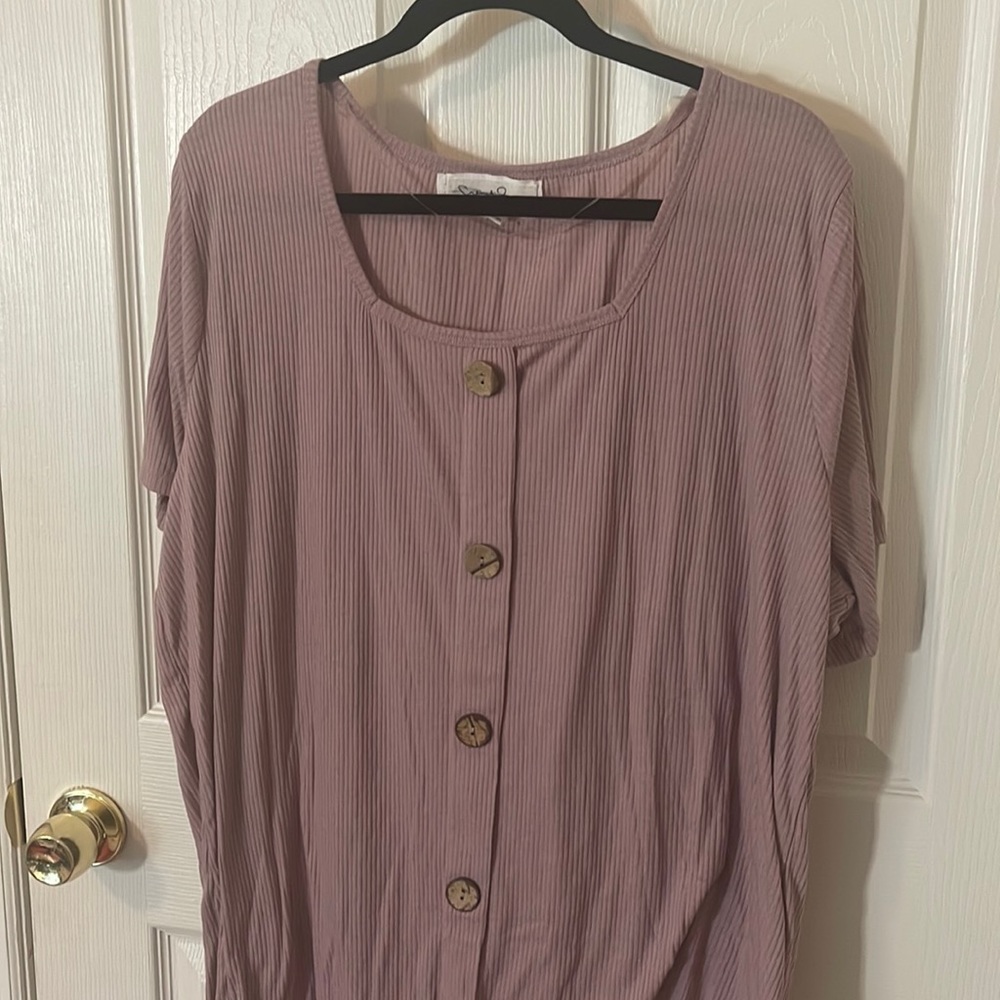 Ribbed short sleeve